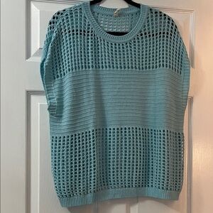 Stylish Blue Knit Sweater for Women